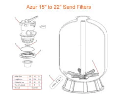 Azur 15" To 22" Sand Filter Parts