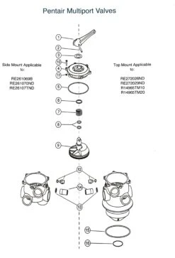 Pentair Multiport Valve Parts