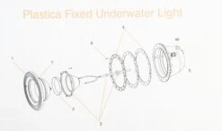 Plastica, Aquareva Fixed Underwater Light Parts